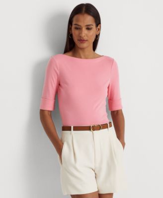 Lauren Ralph Lauren - Petite Stretch-Infused Boatneck Top