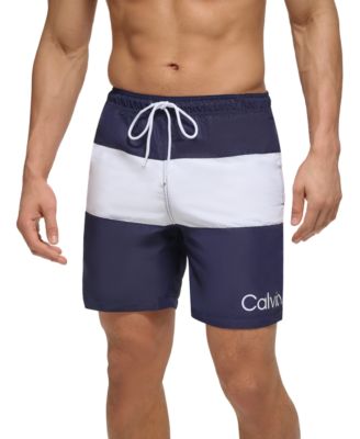 Calvin Klein - Men's Colorblocked UPF 50+ 18" Board Shorts