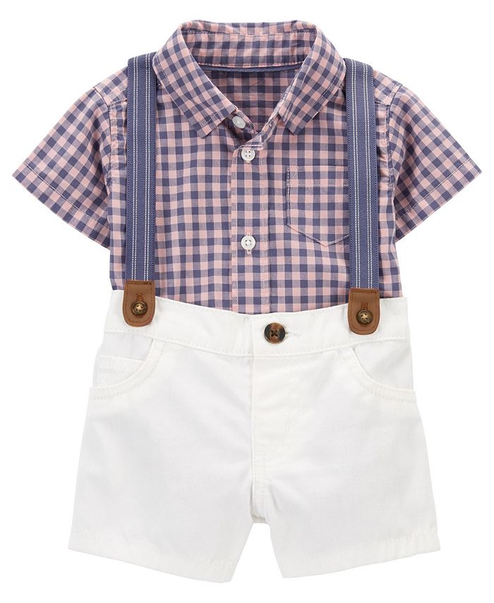 Carter s Baby Boys Dress Me Up Shorts Suspenders and Bodysuit 3
