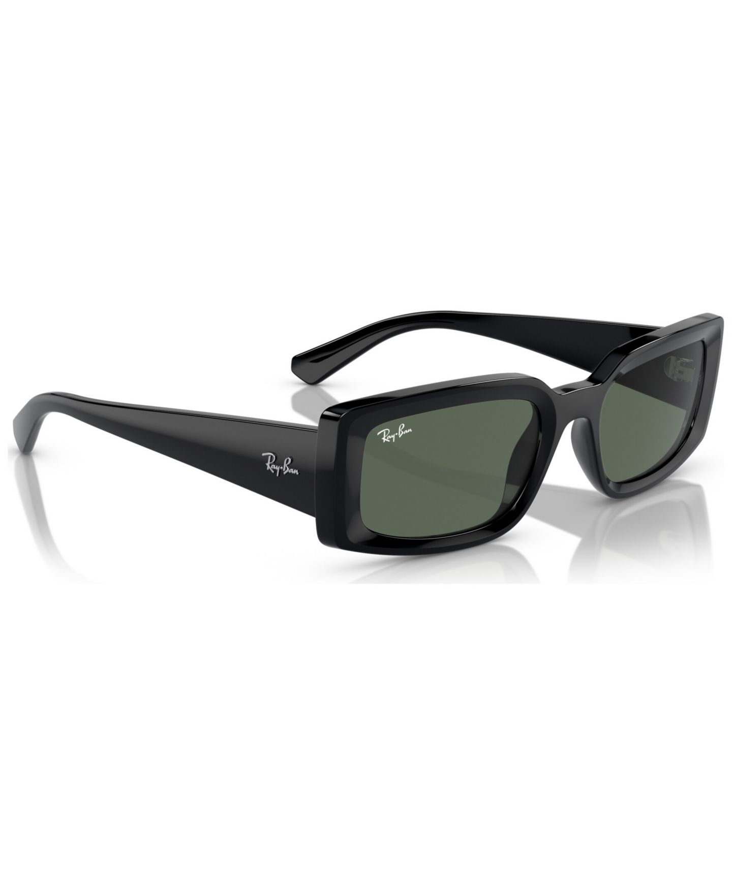 Женские солнцезащитные очки Ray-Ban Kiliane Low Bridge Fit Sunglasses, RB4395F54-X 54, цвет: Чёрный — фото 6