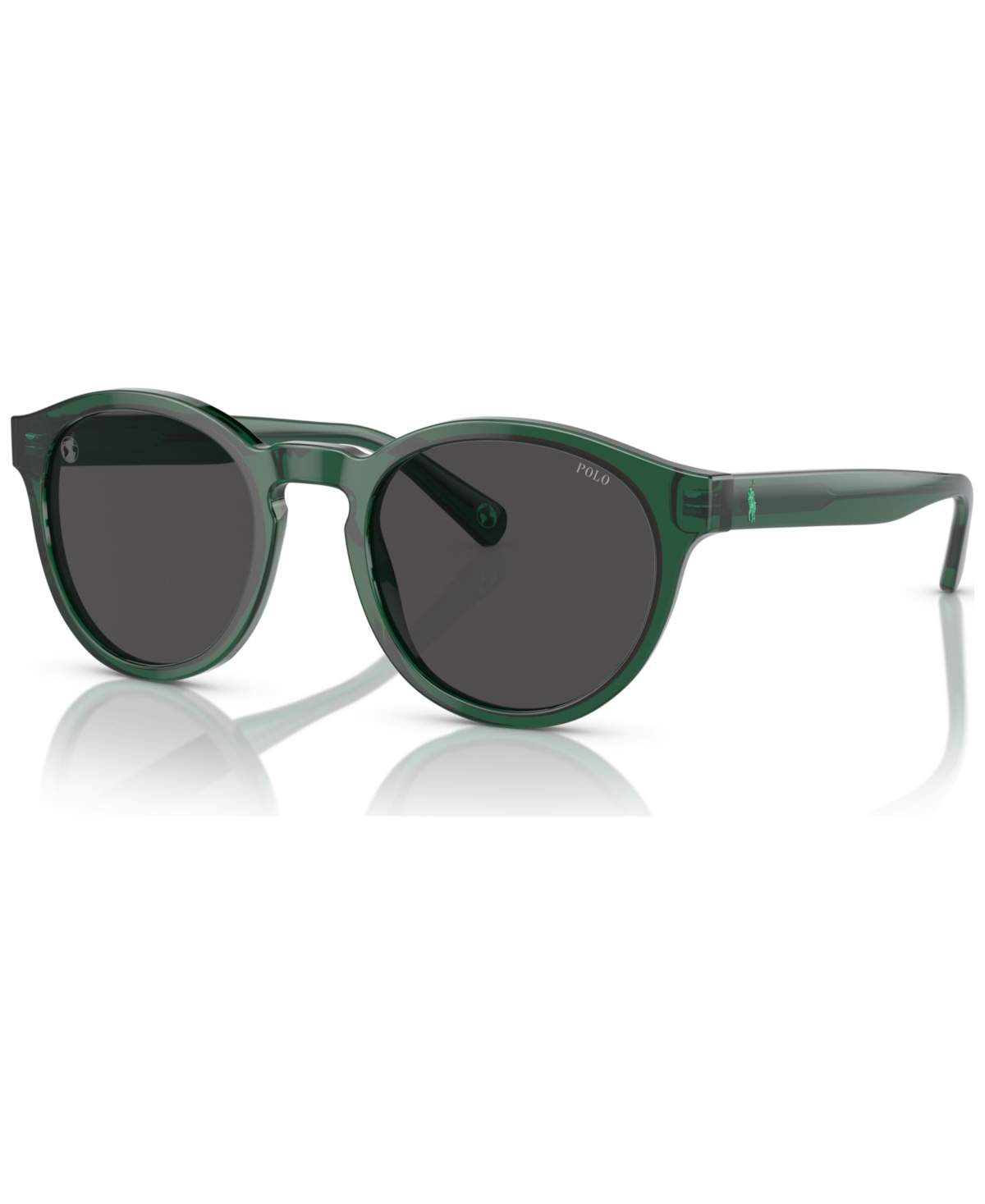 Polo Ralph Lauren Men's Sunglasses, Ph419251-x 51 In Shiny Transparent Green