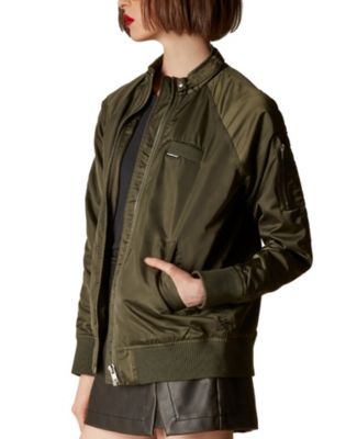 Women's Satin Bomber Jacket