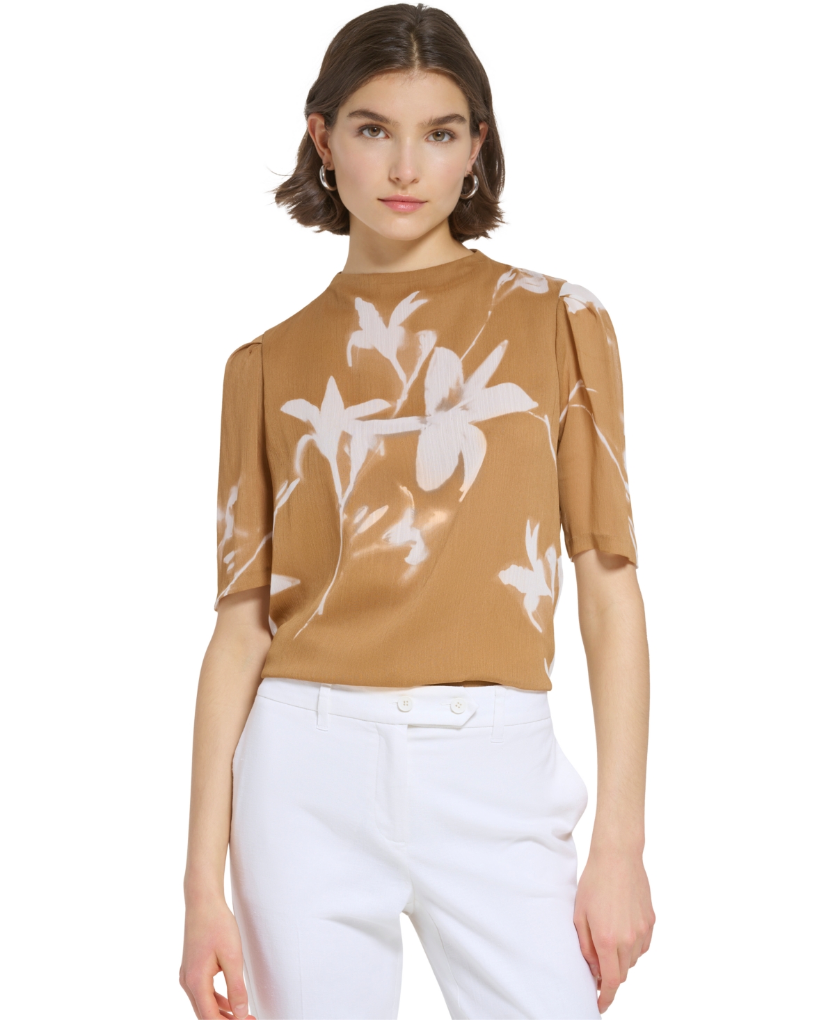 Calvin klein online floral print top