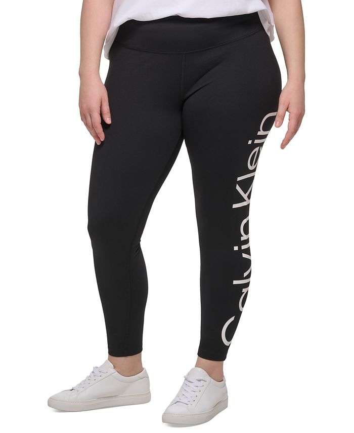 Calvin Klein Plus Size Logo Leggings - Macy's