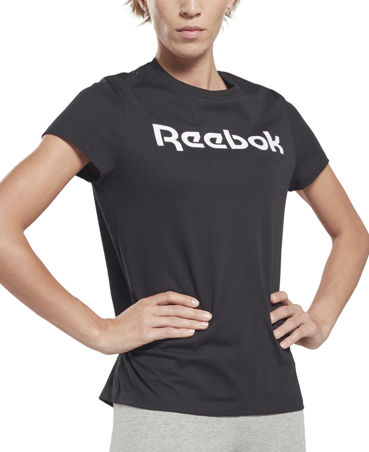 Reebok Women's Training Essentials Cotton Graphic T-shirt In Black