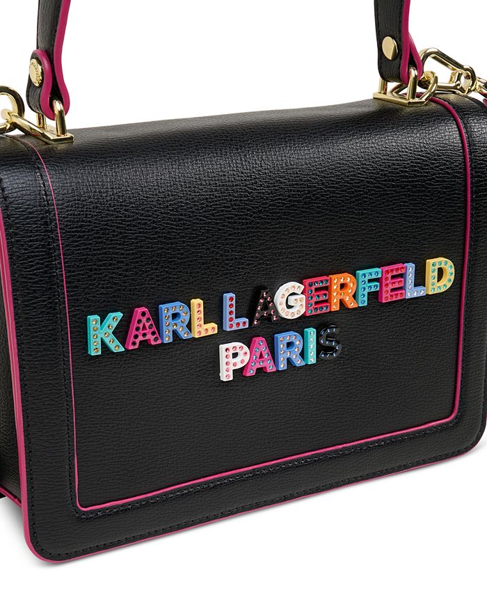 KARL LAGERFELD PARIS Simone Embellished Flap Crossbody Macy's