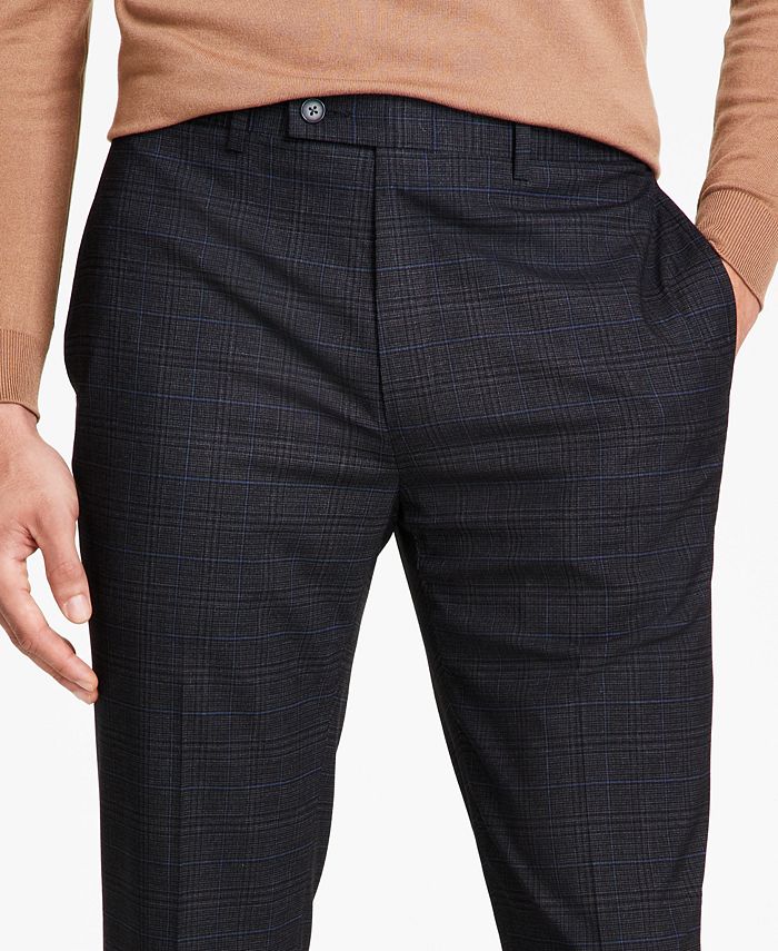 Calvin Klein Men's SlimFit Plaid Dress Pants Macy's