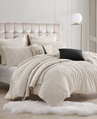 Karl Lagerfeld Heavenly Comforter Sets Bedding In Ivory