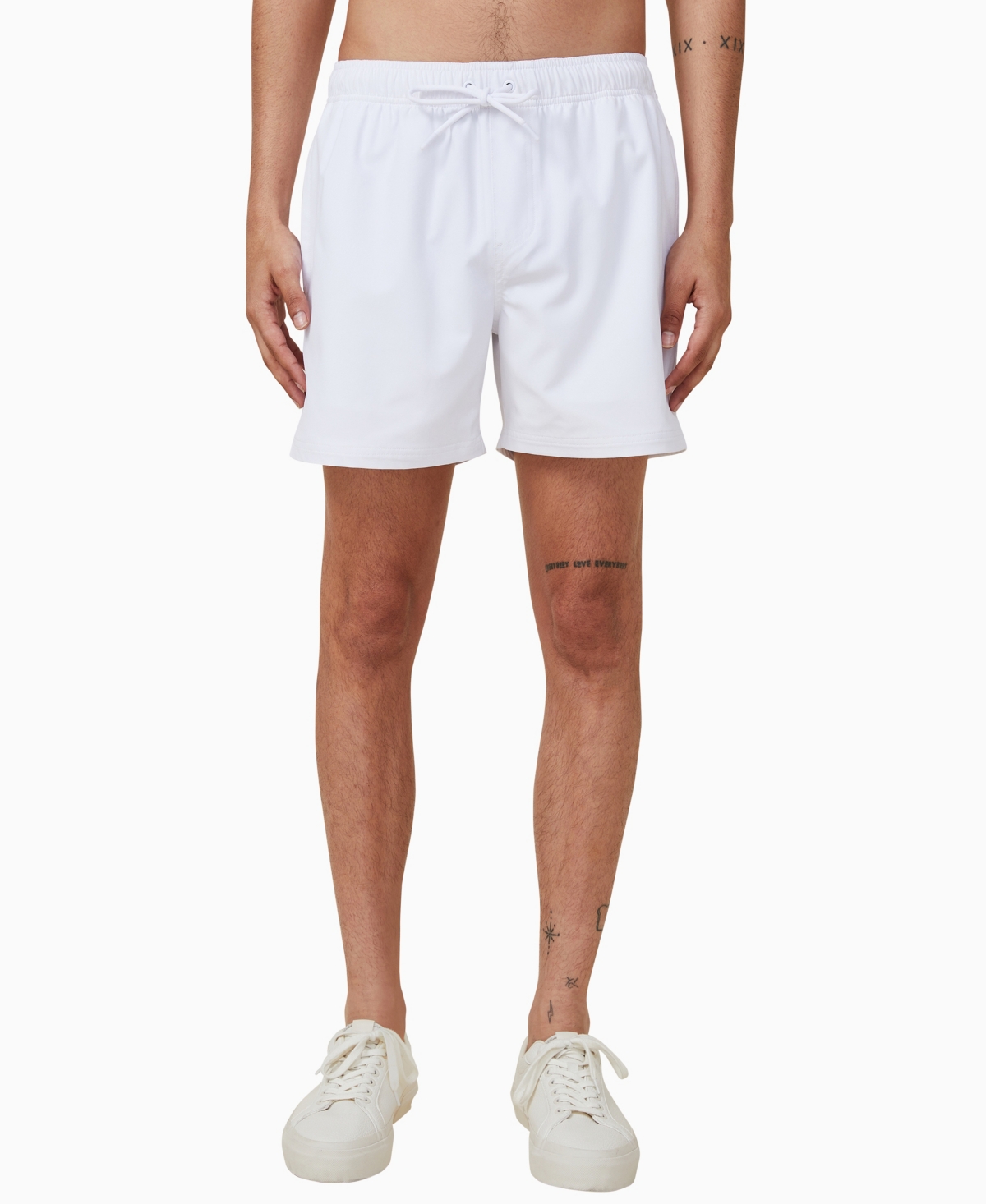Cotton On Men's Stretch Swim Shorts In White