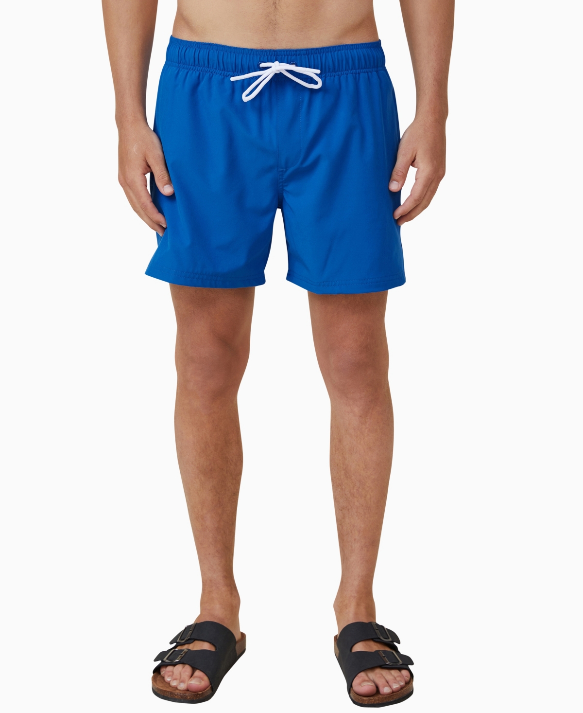 Shop Cotton On Men's Stretch Swim Shorts In Pacific Blue