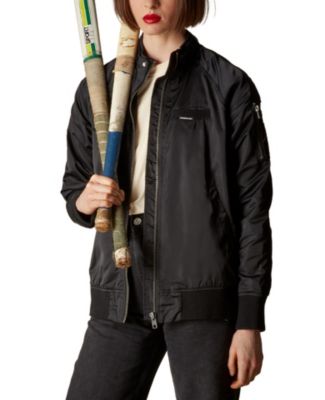 Women's Satin Bomber Jacket