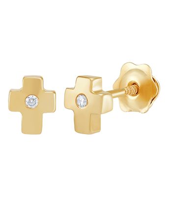 Macys sales cross earrings