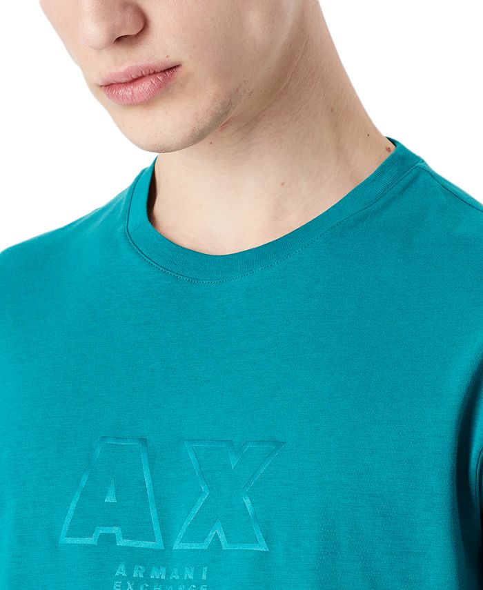 AX Armani Exchange Men's ClassicFit Metallic AX Logo Graphic TShirt