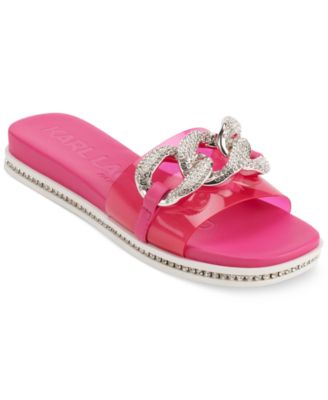 Karl Lagerfeld Paris - Women's Jazelle Slip-On Embellished Slide Sandals