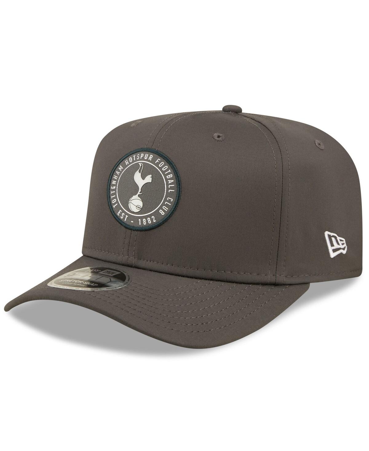 Shop New Era Men's  Gray Tottenham Hotspur Iridescent Stretch Snap 9fifty Snapback Hat