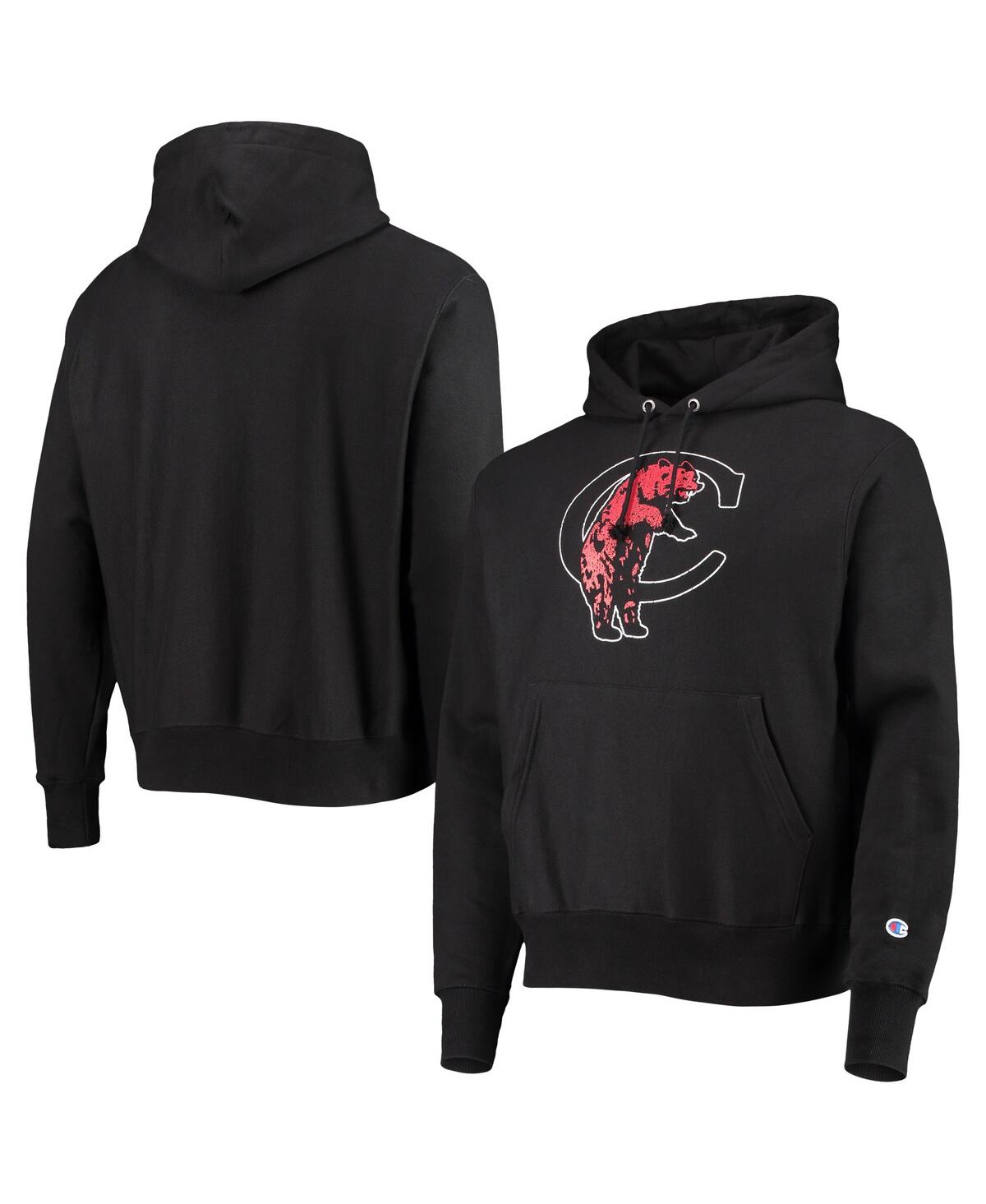 Champion Black Cincinnati Bearcats Vault Logo Reverse Weave Pullover Hoodie In Black