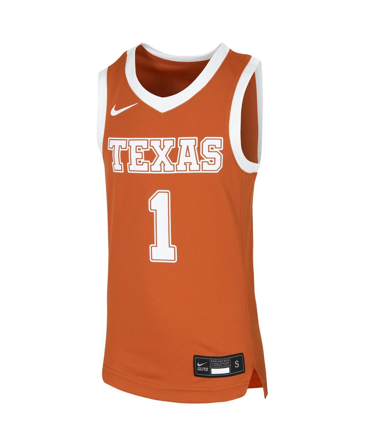 Big Boys Nike #1Texas Longhorns Replica Team Basketball Jersey - Orange
