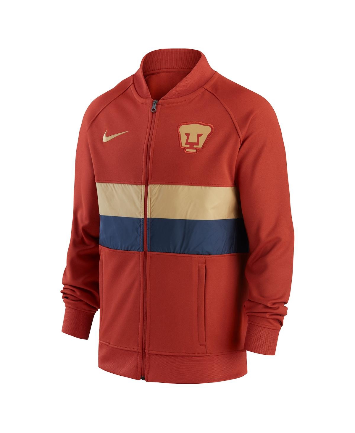 Nike Youth  Burnt Orange Pumas I96 Anthem Raglan Full-zip Jacket In Burnt Orange