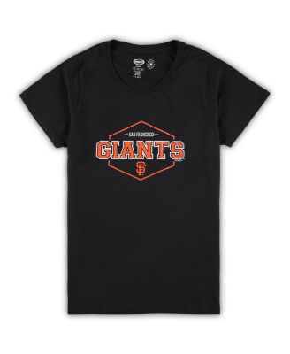 Women's Black, Orange San Francisco Giants Plus Size Badge Sleep Set