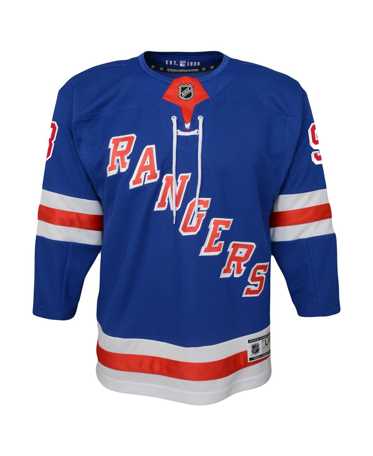 Big Boys Mika Zibanejad Blue New York Rangers Premier Player Jersey
