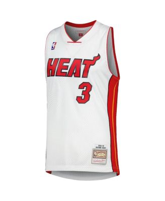 Men's Dwyane Wade White Miami Heat Hardwood Classics 2005-06 Swingman Jersey