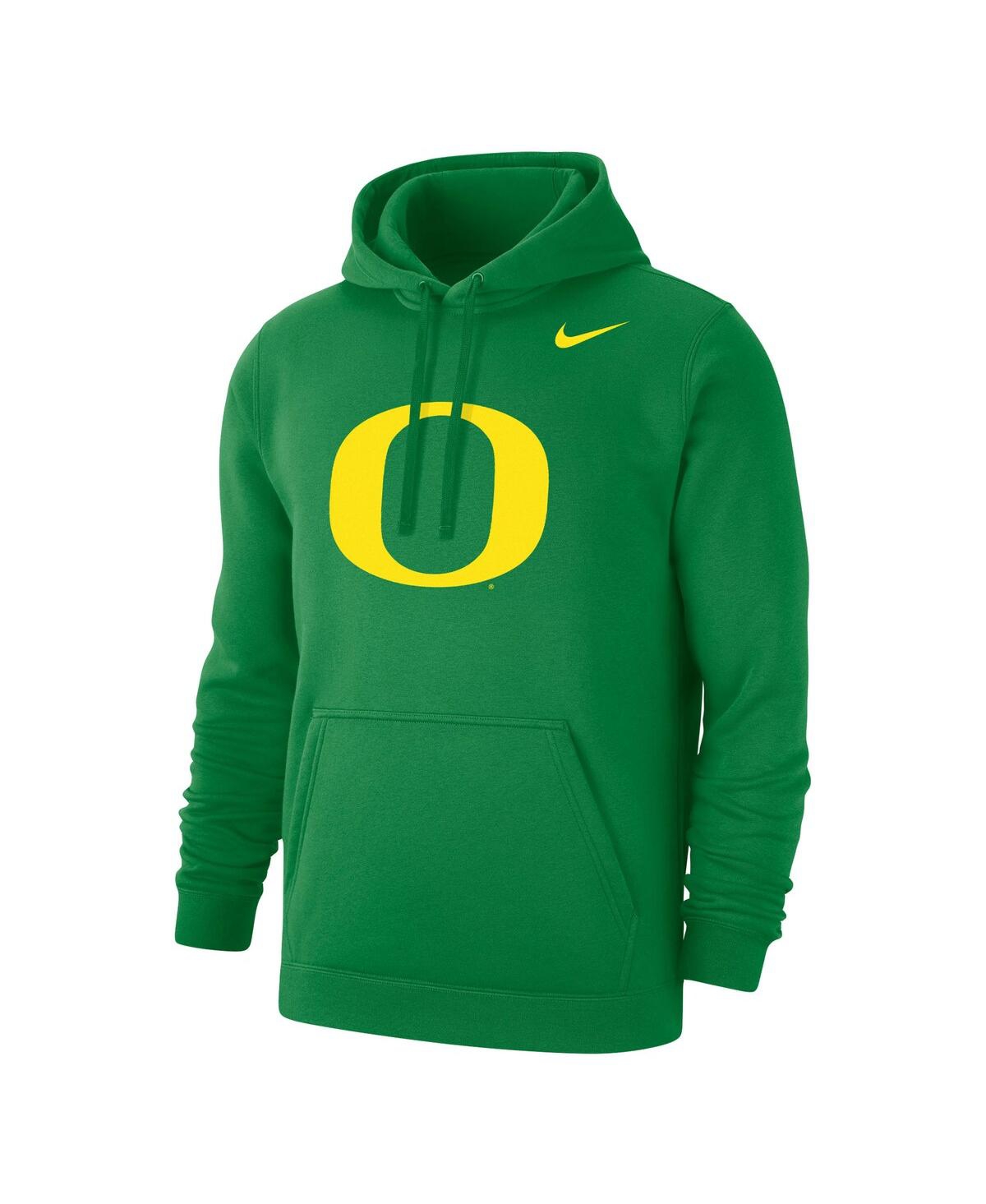 Shop Nike Men's  Green Oregon Ducks Primary Logo Club Pullover Hoodie