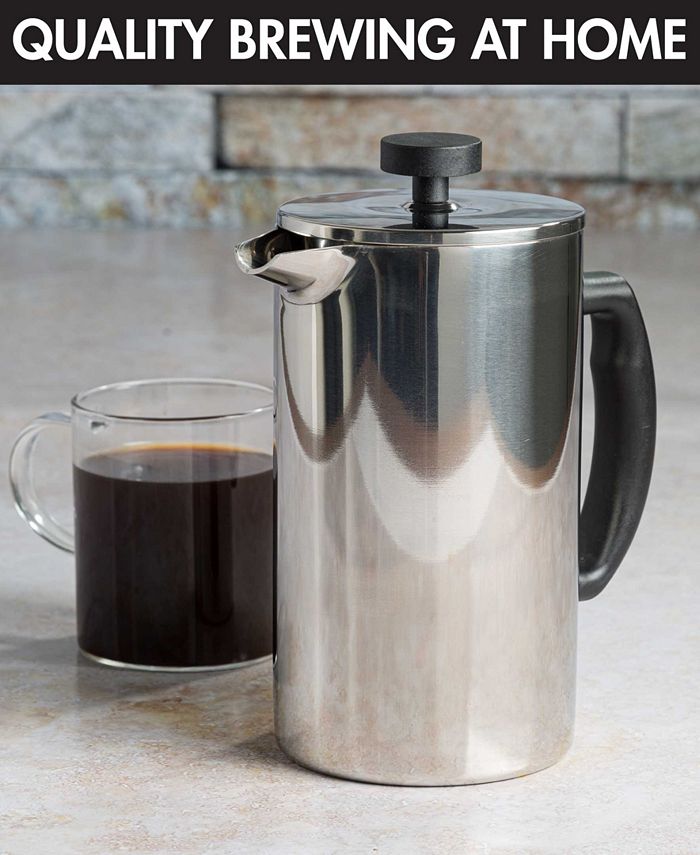 Primula Stainless Steel 10.91" Lexington French Press Coffee Tea Maker