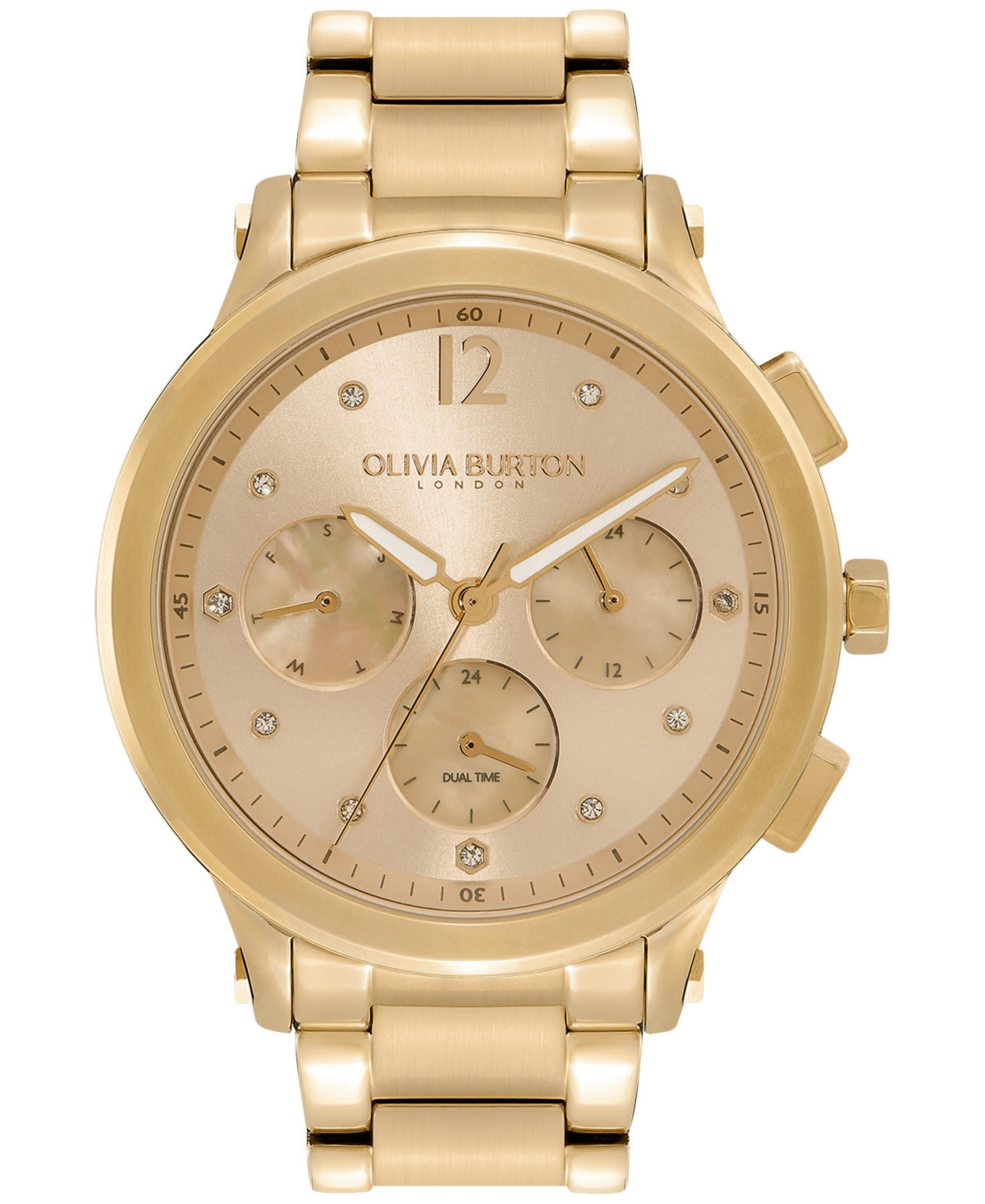 Shop Olivia Burton Women's Sports Luxe Ion Plated Gold-tone Steel Watch 38mm