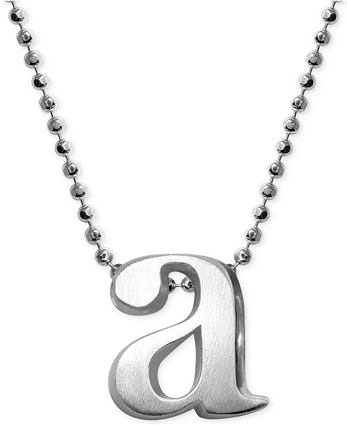 Alex Woo Little Letter By Initial Pendant Necklace In Sterling Silver Reviews Necklaces Jewelry Watches Macy S