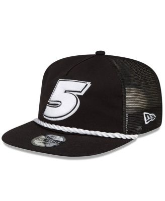Men's Black Kyle Larson Golfer Snapback Adjustable Hat