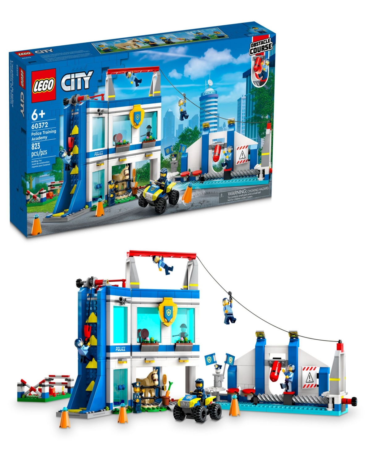 Lego City Police Training Academy 60372 Toy Building Set With 6 Minifigures In Multicolor