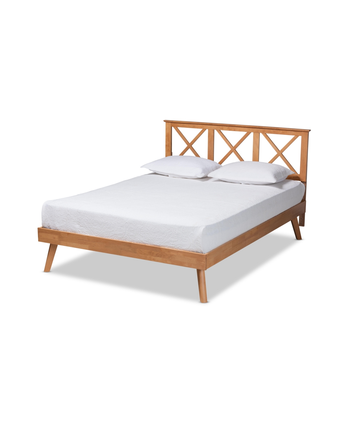 Baxton Studio Galvin Modern And Contemporary Full Size Finished Wood Platform Bed In Brown