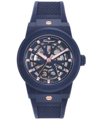 激安商品！フェラガモ F-80 Skeleton Ecoceramic Automatic Ferragamo Salvatore Men's Swiss Automatic F-80 Skeleton