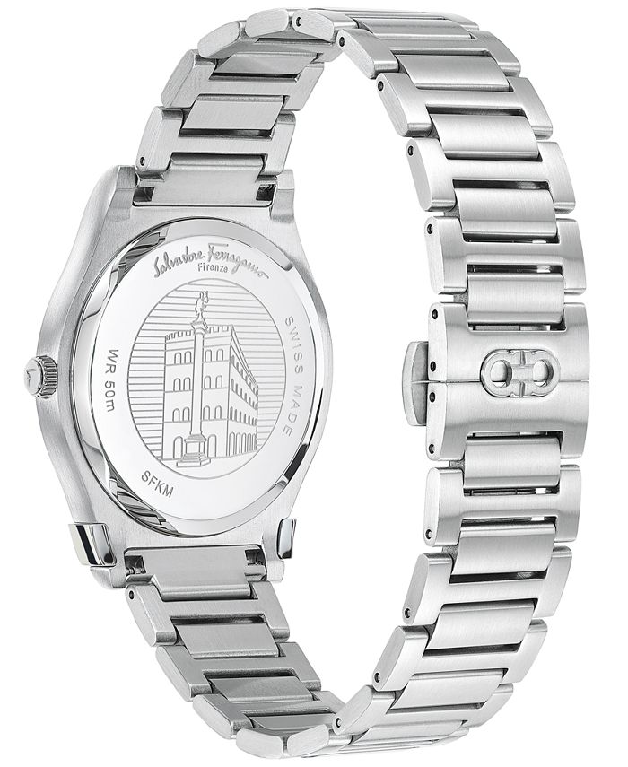 Ferragamo Women's Gancini Swiss Made Quartz Mesh Bracelet Watch