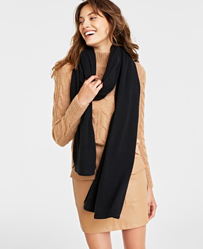 Charter Club 100% Cashmere Oversized Scarf, Created for Macy's - Macy's