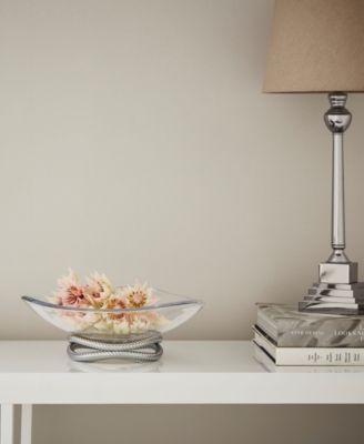 Nambe Braid 11" Glass Centerpiece Bowl