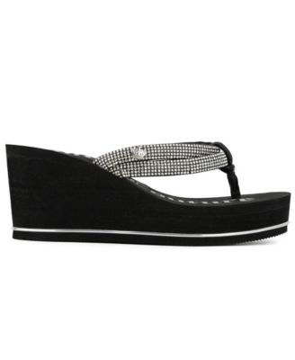 Women's Unwind Rhinestone Platform Wedge Sandals