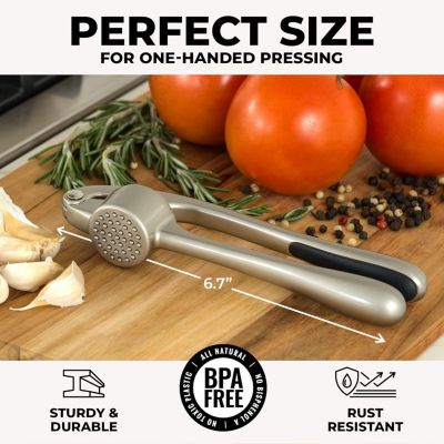 Premium Garlic Press Set - Rust Proof & Dishwasher Safe Professional Garlic Mincer Tool