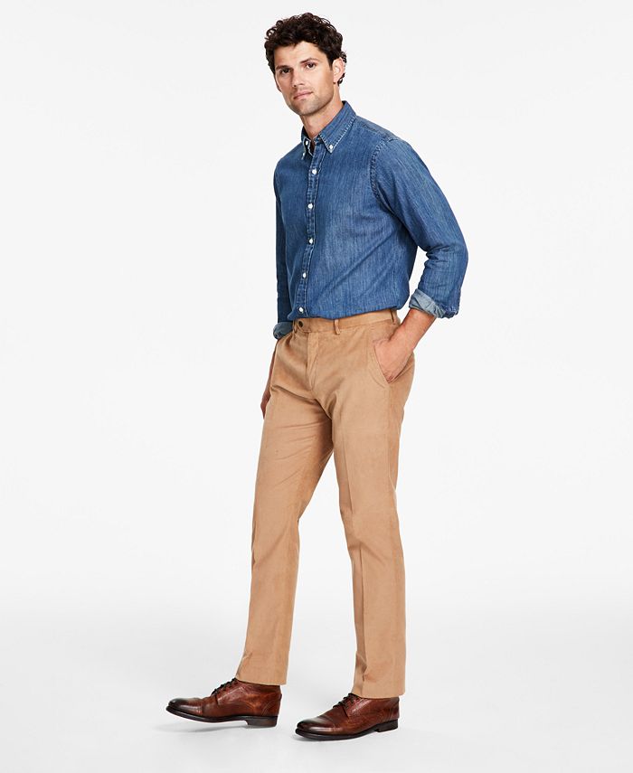 Men's Modern-Fit Solid Corduroy Pants