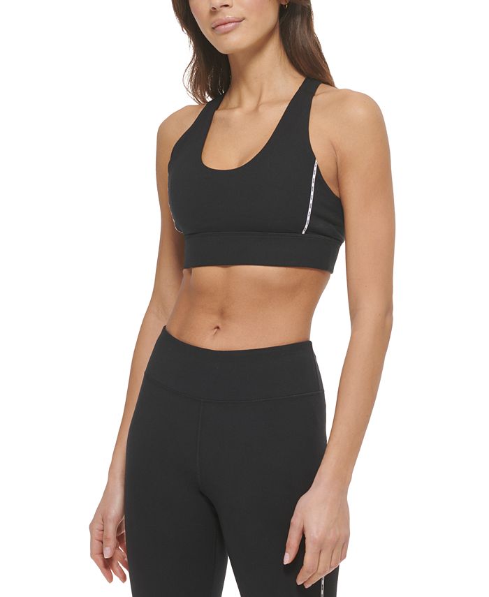 Scoop Neck Racerback Sports Bra with Wide Band for Medium Support main image 0