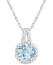 Aquamarine necklace deals macys