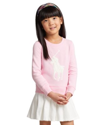 Polo Ralph Lauren - Toddler & Little Girls Big Pony Fleece Sweatshirt Dress