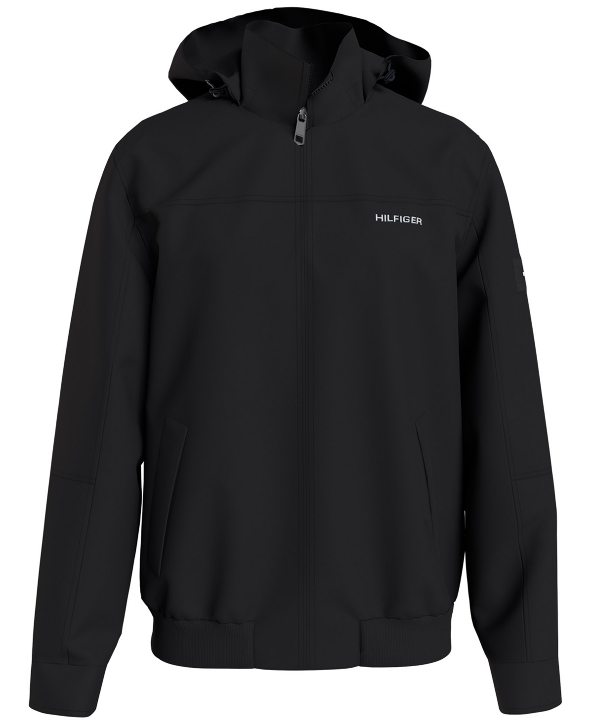 Tommy Hilfiger Men's Regatta Water Resistant Jacket In Dark Sable