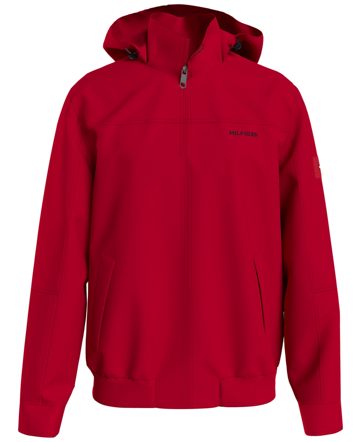 Shop Tommy Hilfiger Men's Regatta Water Resistant Jacket In Primary Red