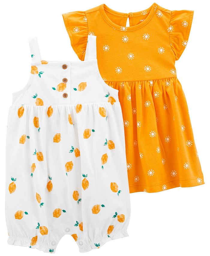 Carter's lemon romper discount