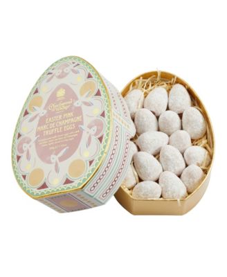 Pink Marc De Champagne Egg Shaped Truffles in Egg Shaped Box