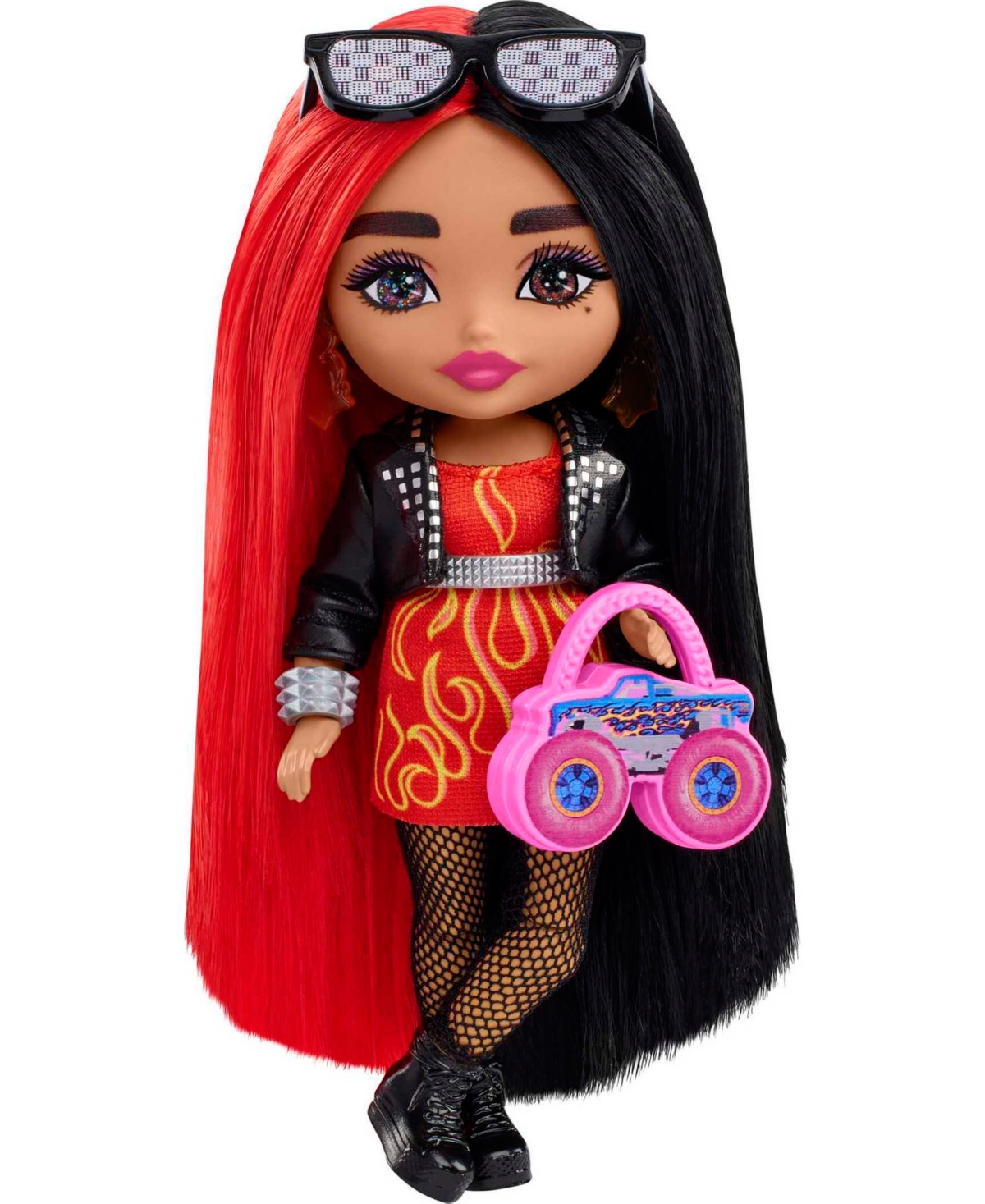 Barbie Babies' Extra Minis Doll With Moto Jacket In Multi-color