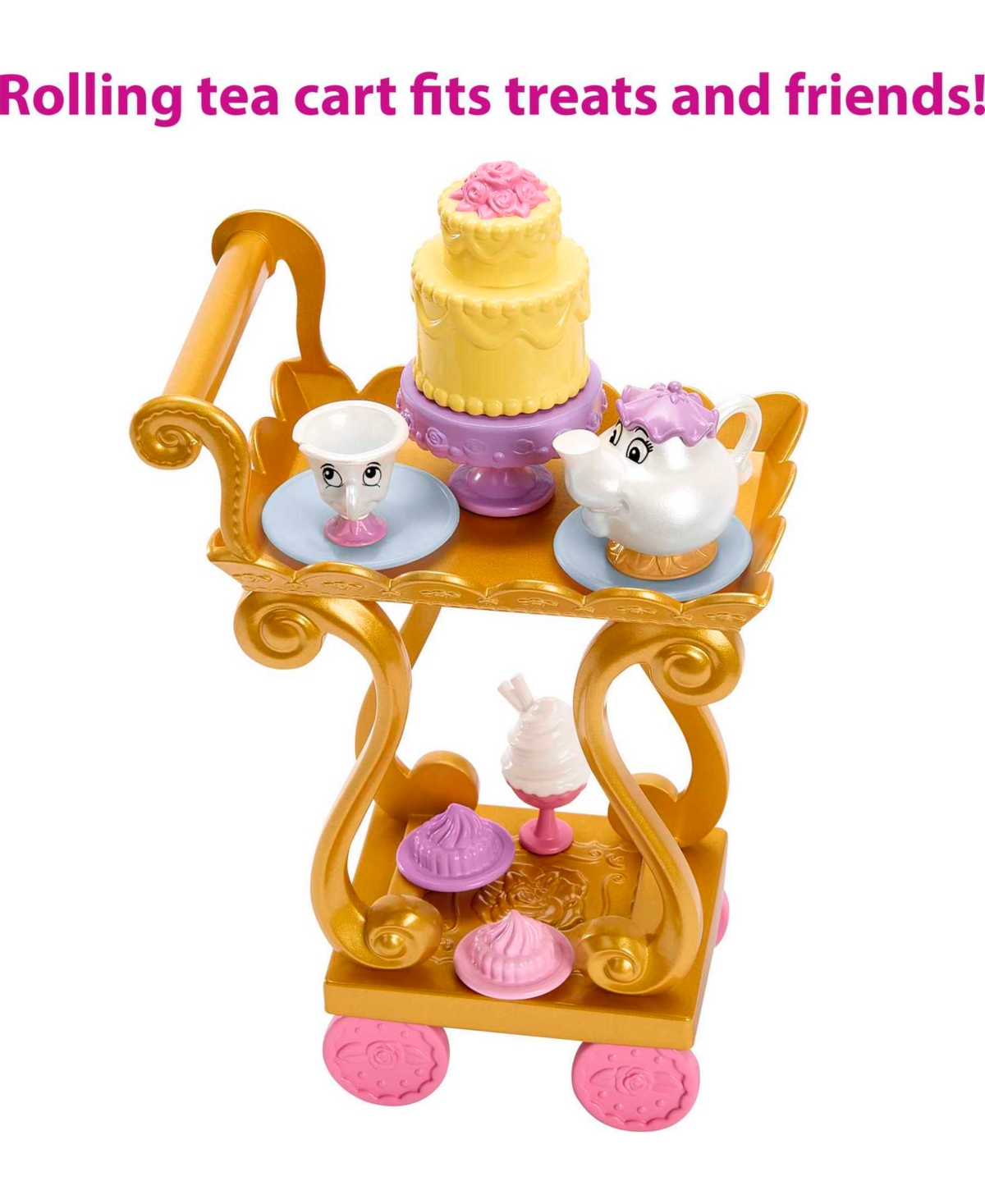 Shop Disney Princess Belle's Tea Time Cart In Multi-color