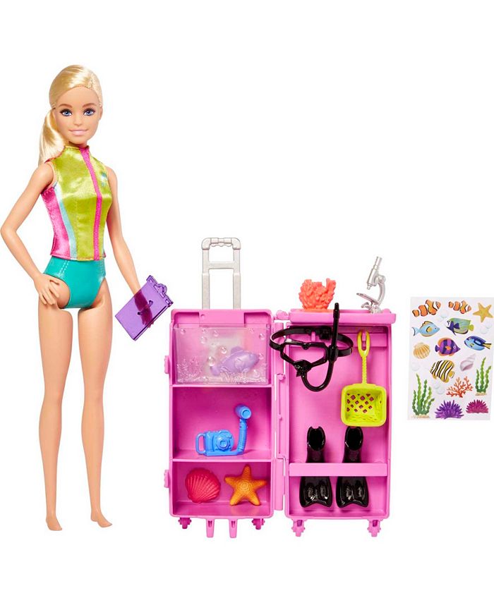 Barbie Marine Biologist Doll and Playset Blonde Macy's