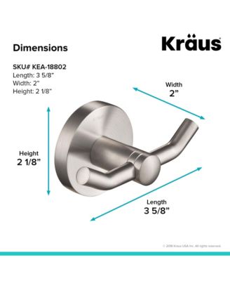 Elie Bathroom Robe and Towel Double Hook